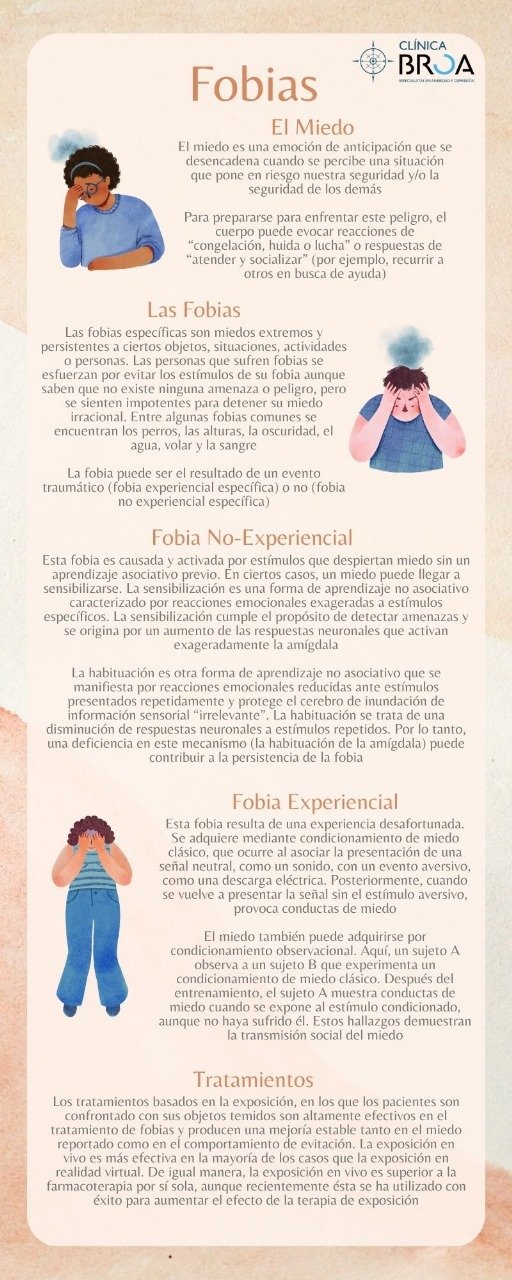 infografía Fobias