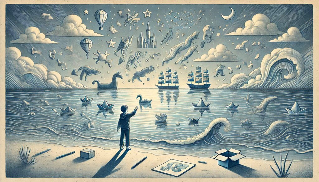 La infancia es un territorio donde la imaginación transforma lo cotidiano en aventura.